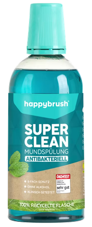 HAPPYBRUSH SuperClean burnos skalavimo skystis, 500 ml