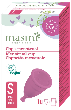 MASMI S menstruacinė taurelė, 1 vnt.