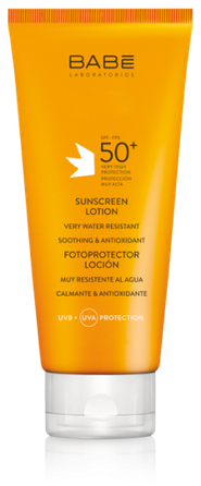BABE Apsauginis losjonas nuo saulės SPF 50+ apsauginis kremas nuo saulės, 200 ml
