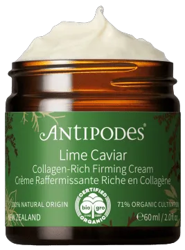ANTIPODES LIME CAVIAR, stangrinamasis su kolagenu, ekologiškas veido kremas, 60 ml