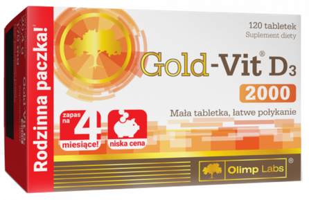 OLIMP LABS Gold - Vit D3 2000  tabletės, 120 vnt.