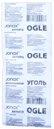 JONAX aktyvintos anglies tabletės, 10 vnt.