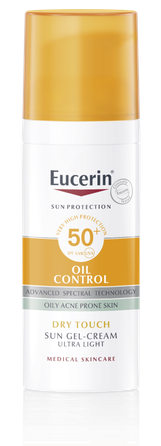 EUCERIN Sun Oil Control Dry Touch SPF 50+ apsauginis kremas nuo saulės, 50 ml