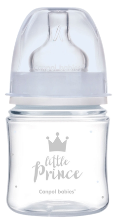 CANPOL BABIES Easystart Royal Baby mėlynas buteliukas, 120 ml