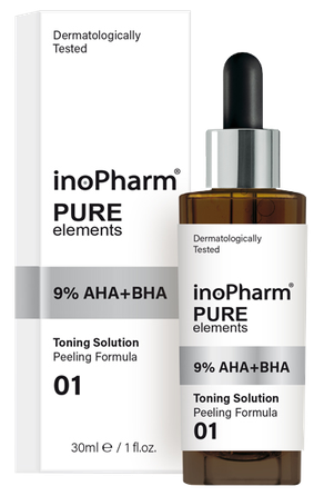INOPHARM 9% AHA + BHA šveitiklis, 30 ml