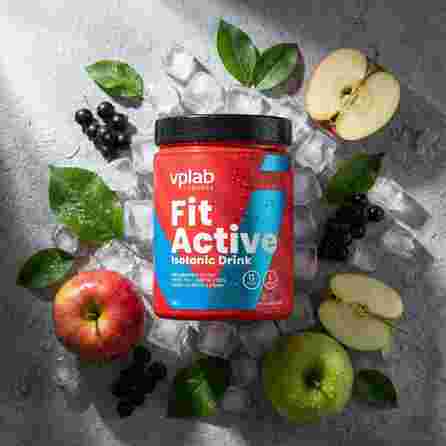 VPLAB FitActive Apple and Blackcurrant milteliai, 500 g