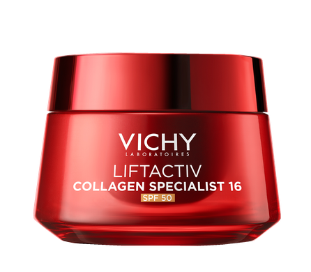 VICHY Liftactiv Collagen SPF50 Refill, brandžiai odai kremas, 50 ml