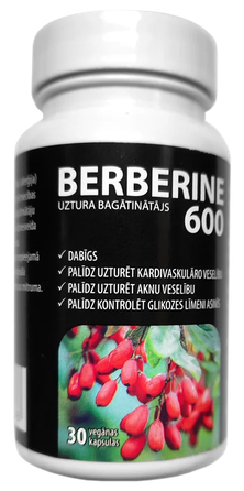 BERBERINE kapsulės, 30 vnt.