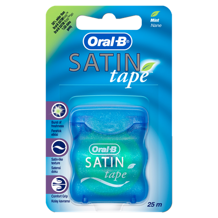 ORAL-B Satin Floss 25 m dantų siūlas, 1 vnt.