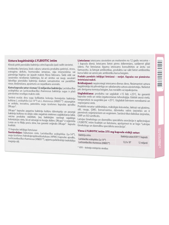 LYL BIOTIC Intimate kapsulės, 15 vnt.