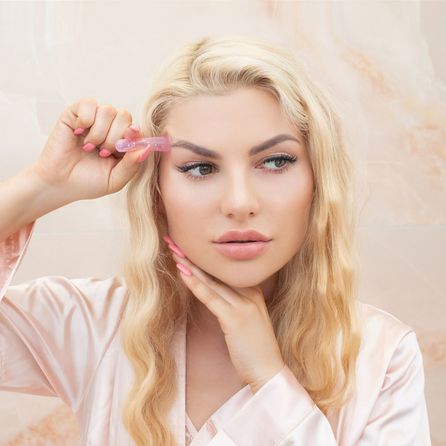 CRYSTALLOVE Face Cupping Set - Rose veido masažo rinkinys, 1 vnt.