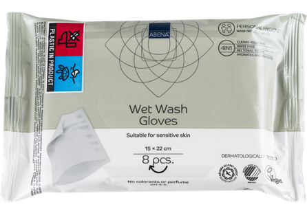 ABENA Wet Wash skalbimo pirštinė, 8 vnt.