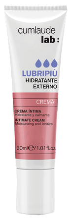 CUMLAUDE Lubripiu intensyviai drėkinantis ir raminantis intymios higienos kremas, 30 ml