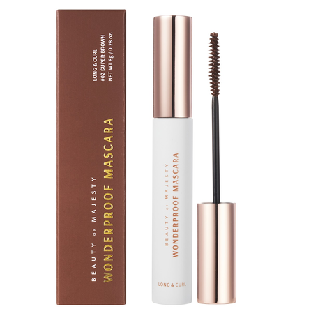 BOM Wonderproof Long & Curl 02 Super Brown tušas, 8 g