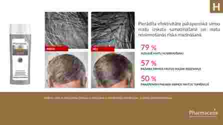 PHARMACERIS H Stimutone žiliems, silpniems ir ploniems plaukams šampūnas, 250 ml