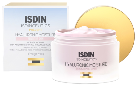 ISDIN Hyaluronic for sensitive skin veido kremas, 50 ml