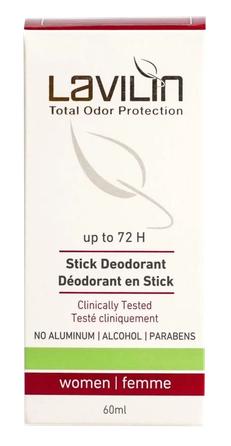 LAVILIN Total Odor Protection pieštukinis dezodorantas, 60 ml