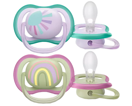 PHILIPS Avent Ultra Air 0-6 m čiulptukas, 2 vnt.