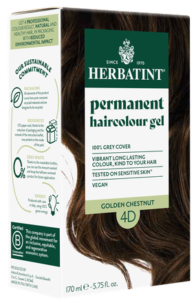 HERBATINT 4D Golden Chestnut plaukų dažai, 170 ml