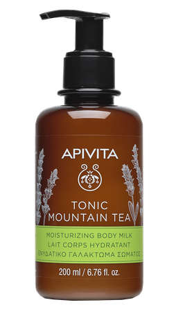 APIVITA With Mountain Tea kūno pienelis, 200 ml