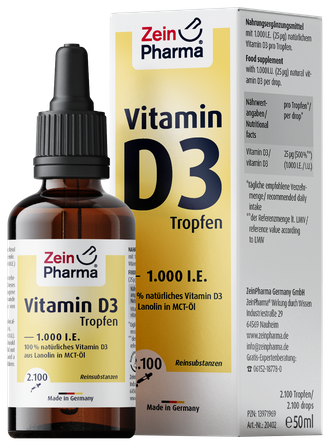 ZEINPHARMA Vitamin D3 skystis, 50 ml
