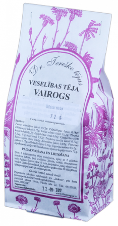 DR.TEREŠKO tulžies pūslės ir kepenų veiklai palaikyti biri arbata, 72 g
