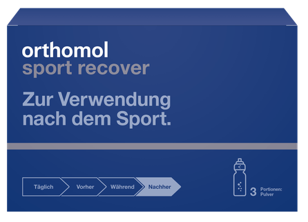 ORTHOMOL Sport Recover (50 g) milteliai, 3 vnt.