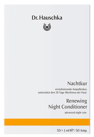 DR.HAUSCHKA Renewing Night kondicionierius ampulėse, 50 vnt.
