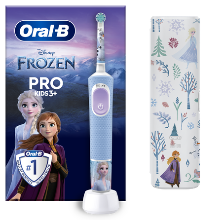 ORAL-B Pro Kids Frozen su kelioniniu dėklu elektrinis dantų šepetėlis, 1 vnt.