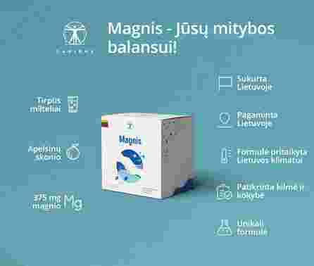 SAPIENS Magnesium tirpūs milteliai, 30 vnt.