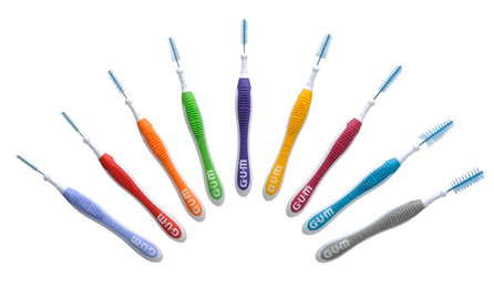 GUM Trav-Ler 0,8 mm tarpdančių šepetėlis, 6 vnt.