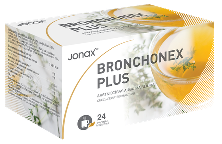 JONAX Bronchonex Plus arbatos maišeliai, 24 vnt.