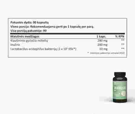 SAPIENS Fiber PRO kapsulės, 90 vnt.
