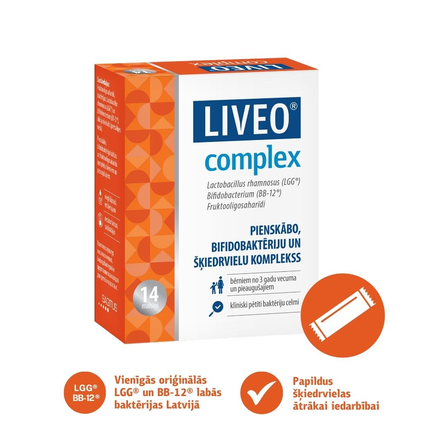 LIVEO  Complex paketėliai, 14 vnt.