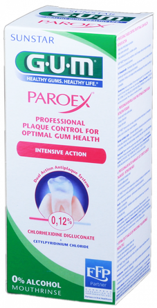 GUM Paroex 0,12% CHX burnos skalavimo skystis, 300 ml