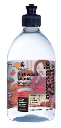 PURENN su alavijais ir bruknėmis indų ploviklis, 500 ml