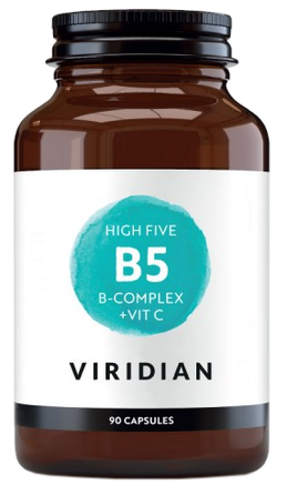 VIRIDIAN B5 B-Complex + Vit C kapsulės, 90 vnt.