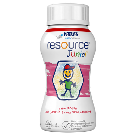 NESTLE  Resource Junior braškių skonio gėrimas, 4 vnt.