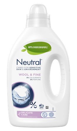 NEUTRAL Wool & Fine skalbimo skystis, 1000 ml