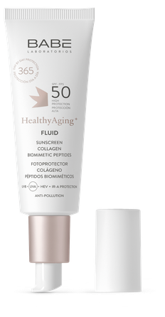 BABE HealthyAging+ senėjimą stabdantis apsauginis kremas nuo saulės, 40 ml