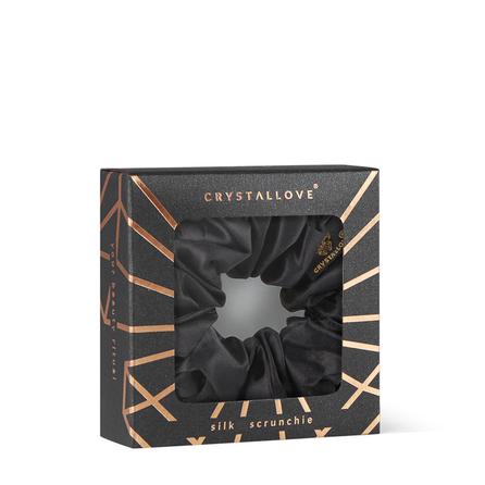 CRYSTALLOVE Black šilkinė plaukų juosta, 1 vnt.