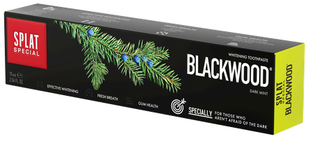 SPLAT Special Blackwood balinanti dantų pasta, 75 ml