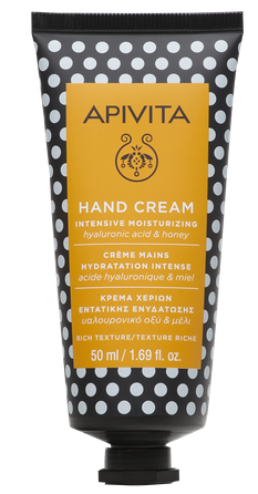 APIVITA Intensive Moisturizing with Rich Texture with Hyaluronic Acid & Honey rankų kremas, 50 ml