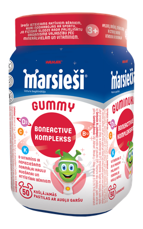 MARSIEČIAI guminukai Bone Active pastilės, 50 vnt.