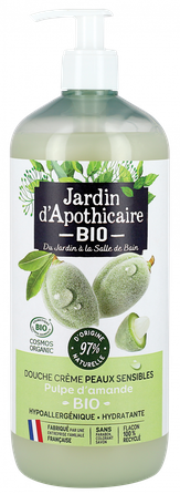 JARDIN D'APOTHICAIRE Ekologiškas migdolų dušo kremas, 1000 ml