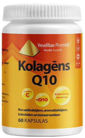 VESELĪBAS PIRAMĪDA COLLAGEN Q10 kapsulės, 60 vnt.