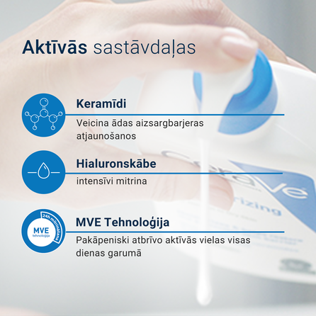 CERAVE Moisturizing (refill) kūno losjonas, 473 ml