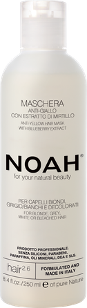 NOAH 2.6 Anti-Yellow neutralizuojanti geltonus atspalvius plaukų kaukė, 250 ml