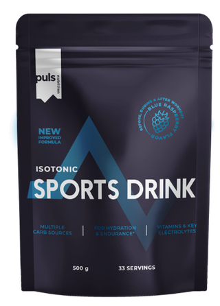 PULS NUTRITION Isotonic aviečių skonio gėrimas, 500 g
