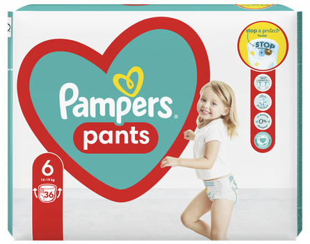 PAMPERS Maxi Pack 6 (14-19 kg) sauskelnės, 36 vnt.